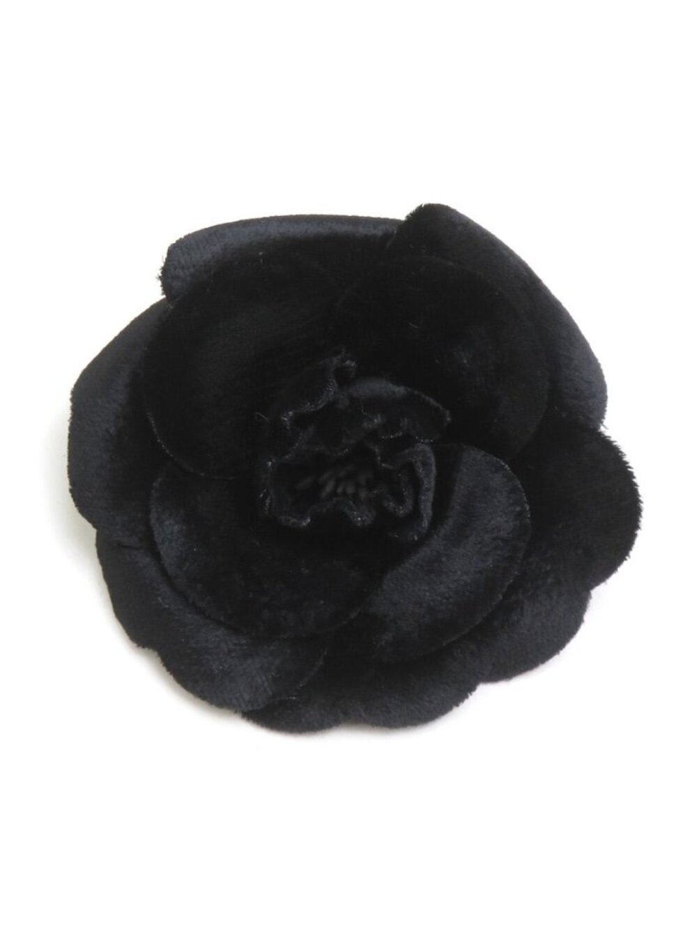 Chanel Brooch Camellia Black